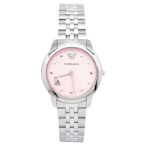 Versace Pink Stainless Steel Audrey VELR00419 Women's